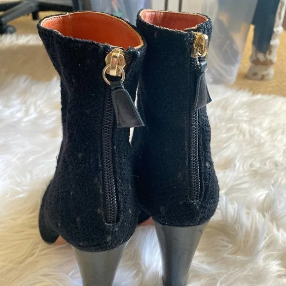 MISSONI Fabric and Leather Ankle Boots, size 36.5 - Picture 5 of 10